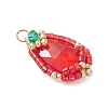 Glass Pendants PALLOY-MZ00961-05-3