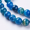 Natural Striped Agate/Banded Agate Beads Strands G-G582-10mm-10-3