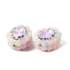 Handmade Polymer Clay Rhinestone Beads CLAY-Z005-02-2