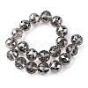 Transparent Electroplate Glass Beads Strands EGLA-N002-34H-F02-4