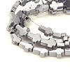 PVD Vacuum Plating Non-magnetic Synthetic Hematite Beads Strands G-I276-10A-4