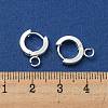 201 Stainless Steel Huggie Hoop Earrings Findings STAS-A167-01I-S-3
