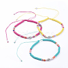 Adjustable Nylon Cord Braided Beaded Necklaces NJEW-JN02727-1