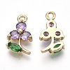 Transparent Glass Pendants X-GLAA-R212-17A-2