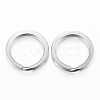 Tarnish Resistant 304 Stainless Steel Split Key Rings STAS-P177-2.6x30mm-P-1