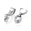 Tarnish Resistant 304 Stainless Steel Pinch Bails X-STAS-K146-090-2.5x14-2