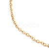 304 Stainless Steel Cable Chain Necklace for Women NJEW-G104-03G-2