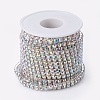 Brass Rhinestone Strass Chains CHC-T001-SS18-02S-1