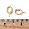 Brass Micro Pave Cubic Zirconia Pendants Bails KK-D324-10G-3