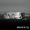 Sculptured Vine Pattern Brass Finger Rings for Women FS-WGD177A-02-5