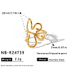 304 Stainless Steel Cuff Open Rings for Women WG51A71-02-1