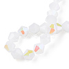 Imitation Jade Electroplate Glass Beads Strands EGLA-A039-J6mm-L06-4