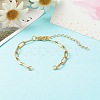 304 Stainless Steel Paperclip Chains Bracelet Making AJEW-JB01038-01-2