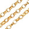 304 Stainless Steel Textured Rolo Chains STAS-P386-09G-1