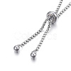 Tarnish Resistant Adjustable 304 Stainless Steel Bracelet Making STAS-F183-10P-2