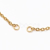 304 Stainless Steel Cable Chain Bracelet Making AJEW-JB00782-02-2