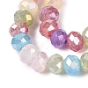 Dyed Crackle Imitation Jade Glass Beads Strands EGLA-Q131-02B-01-3