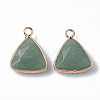 Natural Green Aventurine Pendants G-S359-029A-2