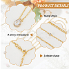 1Pc Clear Cubic Zirconia Teardrop Backdrop Necklace Body Chain NJEW-FG0001-02G-4