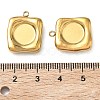 304 Stainless Steel Pendant Cabochon Settings STAS-C167-07E-G-3