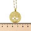Brass Micro Pave Clear Cubic Zirconia Tree of Life Pendants NJEW-H066-01C-G-3