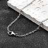 Non-Tarnish 304 Stainless Steel Cable Chain Necklace for Men Women X-STAS-L164A-01P-B-1