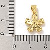Rack Plating Brass Micro Pave Cubic Zirconia Charms KK-C074-64G-02-3