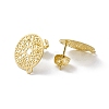 304 Stainless Steel Stud Earrings Finding STAS-C061-01G-2