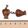 Synthetic Goldstone Pendants G-B127-10P-01-4