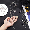 6Pcs 3 Stylesc Alloy Safety Pins JEWB-HY0001-66C-3
