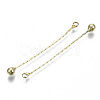 Brass Chain Tassel Big Pendants KK-R129-12A-G-2