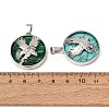 Synthetic Mixed Stone Pendants GG-CBA040B-02P-2