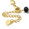 Brass Heart Link Chain Bracelets BJEW-L685-06KCG-3