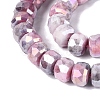 Anti-Tarnish Electroplate Glass Beads Strands GLAA-T025-10mm-11K-4