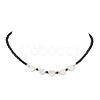 Glass Beads Necklaces NJEW-JN04724-4