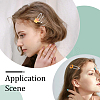 100Pcs Iron Hair Clip Findings PHAR-SC0001-002B-5