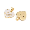 Brass Micro Pave Cubic Zirconia Pendants KK-Z146-19G-2