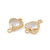 Transparent K9 Glass Connector Charms GLAA-A005-31LG-011-2