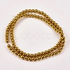Electroplate Non-magnetic Synthetic Hematite Beads Strands G-J169A-4mm-04-2