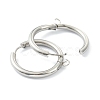 Tarnish Resistant 201 Stainless Steel Huggie Hoop Earring Findings STAS-P283-01M-P-2