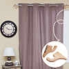 2 Bags Wood Curtain Rod Hanger DIY-UN0008-32-2