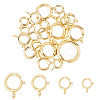 SUPERFINDINGS 20Pcs 4 Sizes Eco-friendly Brass Spring Ring Clasps KK-FH0005-51-1