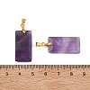 Natural Amethyst Faceted Pendants G-L623-03G-06-3