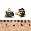 304 Stainless Steel Enamel Pendants STAS-F347-17G-01-3