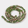 Electroplate Transparent Glass Beads Strands EGLA-A034-T2mm-N02-2