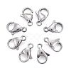 Tarnish Resistant 304 Stainless Steel Lobster Claw Clasps X-STAS-AB11-1