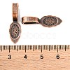 Tibetan Style Alloy Glue-on Flat Pad Bails X-RLF10728Y-NF-2