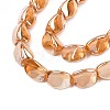 Electroplate Glass Beads Strand EGLA-S188-23-3