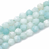 Natural Amazonite Beads Strands G-S332-6mm-009-1