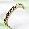 304 Stainless Steel Black Enamel Zebra Skin Print Hinged Cuff Bangles for Women SA-CBAC920-03G-3